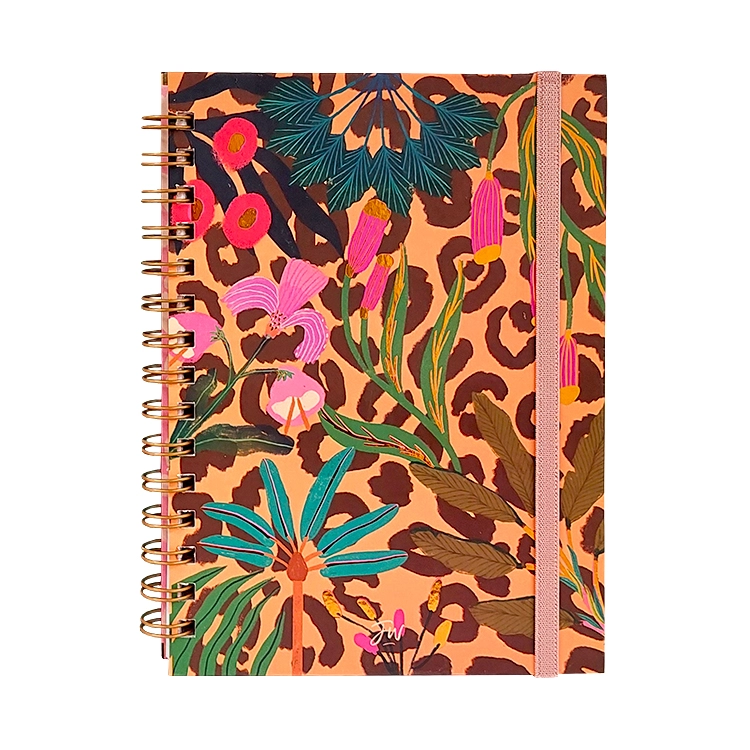 Cuaderno con Espiral A5 FW Wild Animal Print 16x21 cm 96 hojas rayado Art.999721